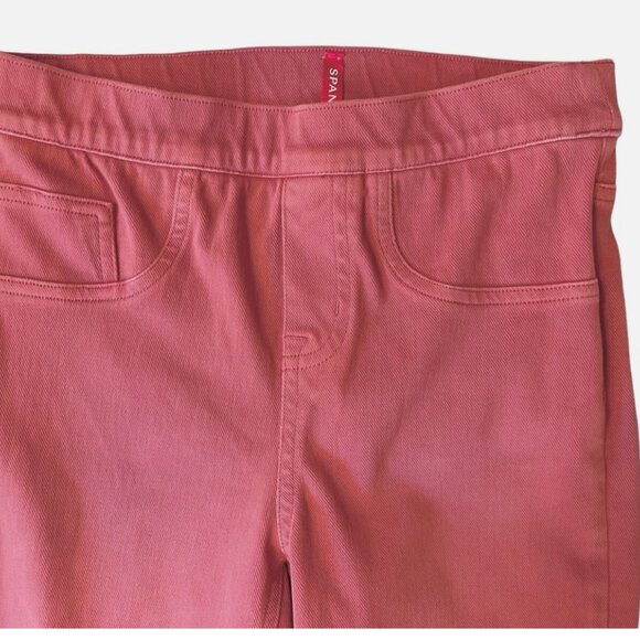 Spanx Jeanish Ankle Leggings Pull On Jeans Pants in Island Red Women's size XS - Picture 4 of 7